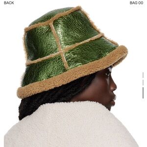 Jean Paul Gaultier Green Shearling Hat